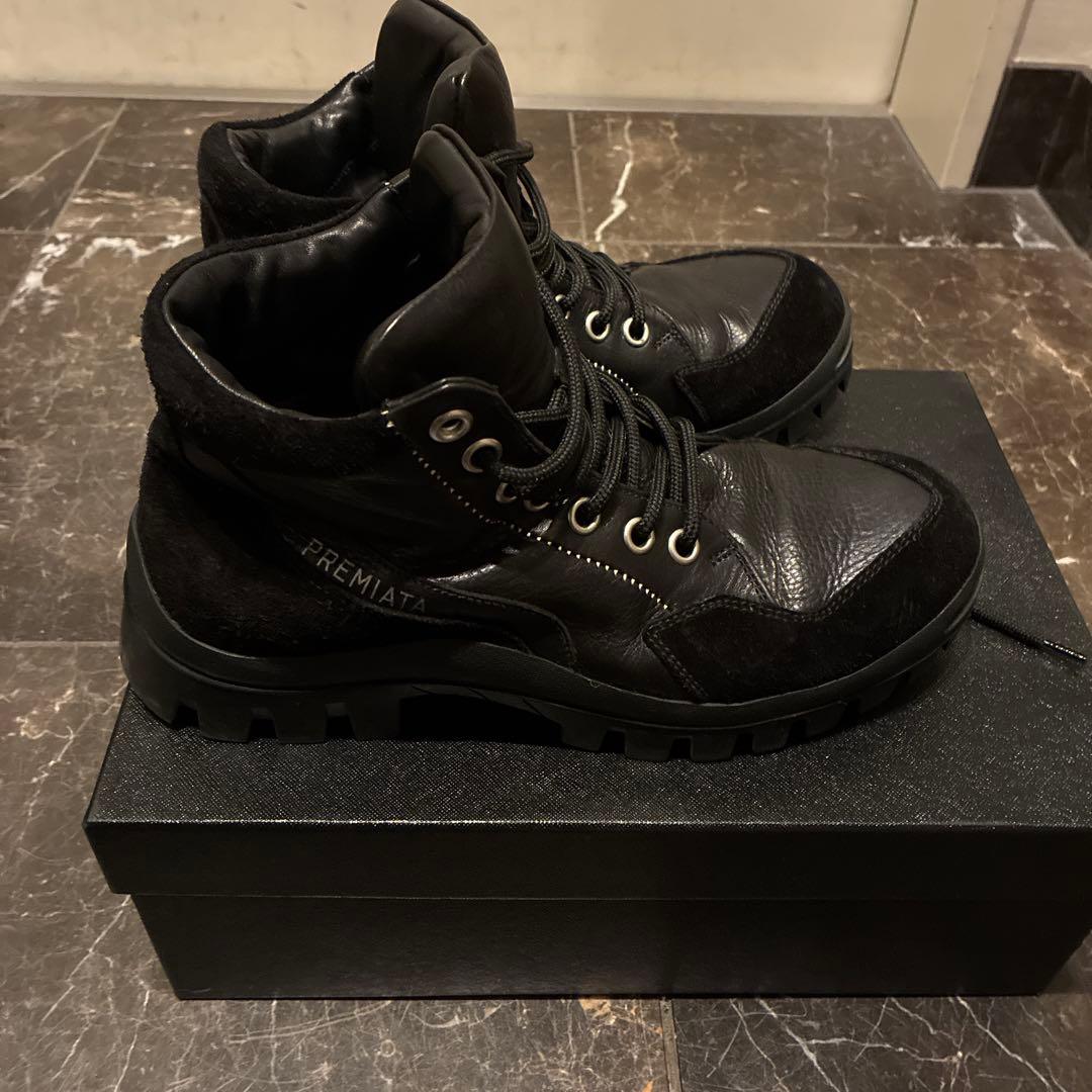 PREMIATA ブラック ハイカットブーツ　サイズ7（26cm）
