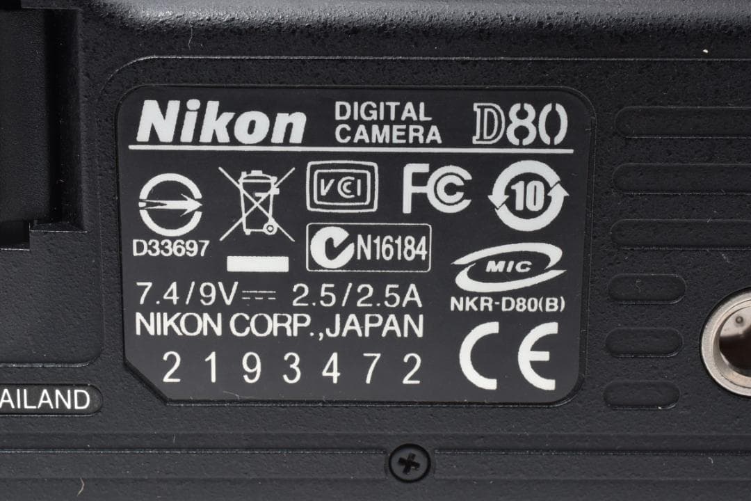 ★撮影枚数903枚・超美品★Nikon ニコン D80 ボディ #21469