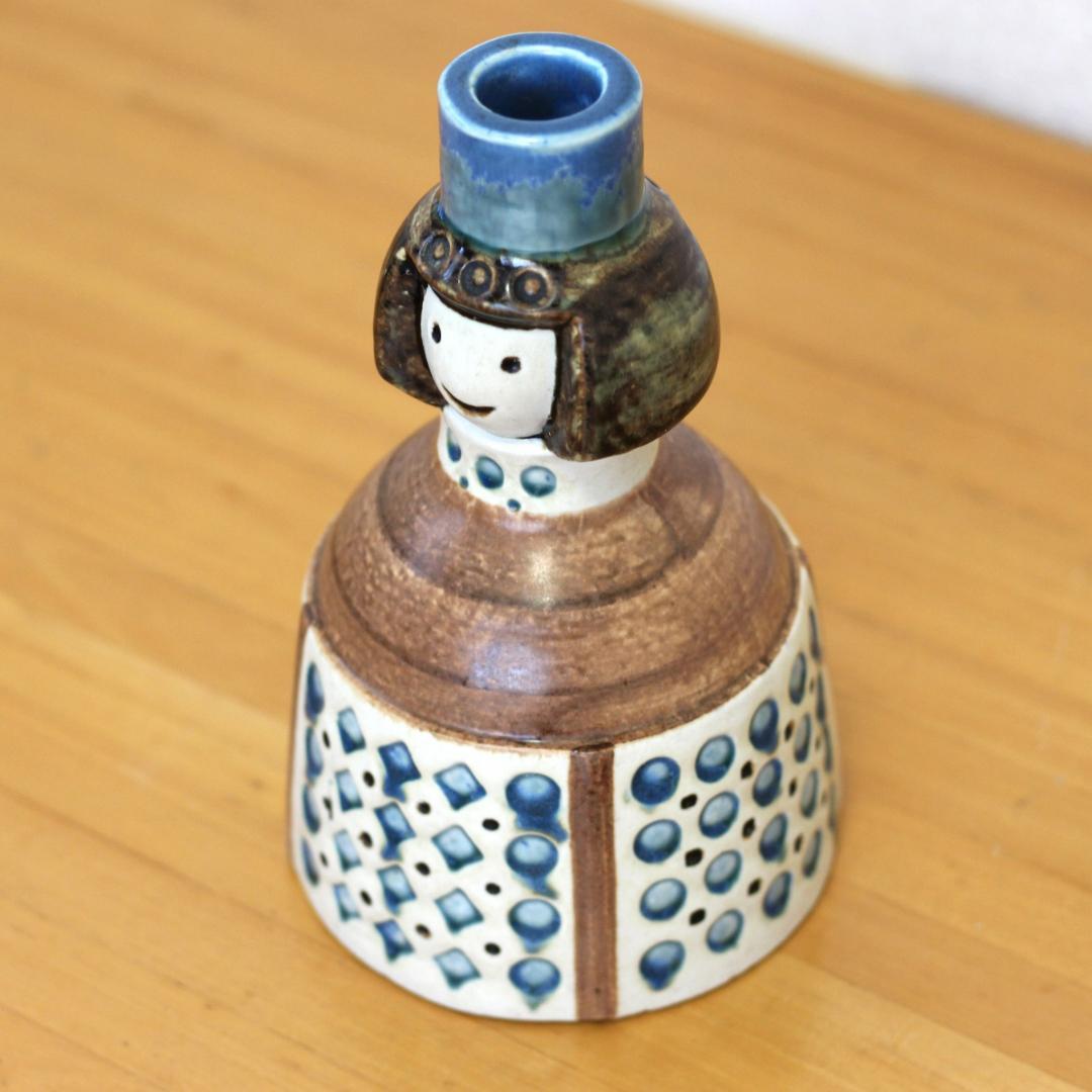 Gustavsberg　グスタフスベリ　陶器のキャンドルホルダー　新郎新婦　北欧