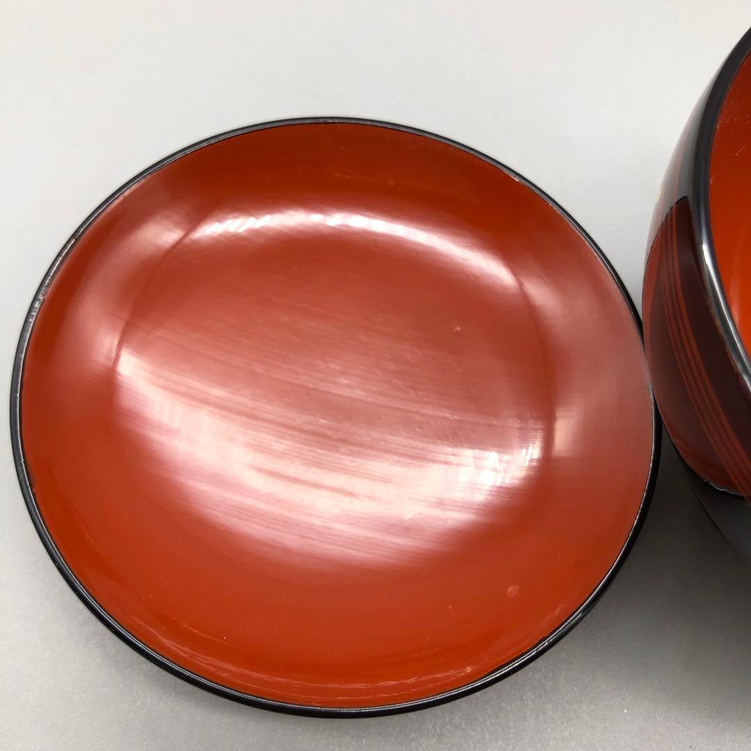 新品未使用秀衡塗菱形金箔漆雲文様蓋付き椀4客セット伝統工芸高級品ビンテージ食器