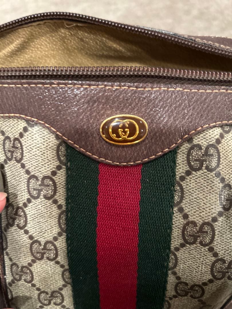 オールドグッチ GUCCI シェリーライン アクセコ ミニボストンバッグ