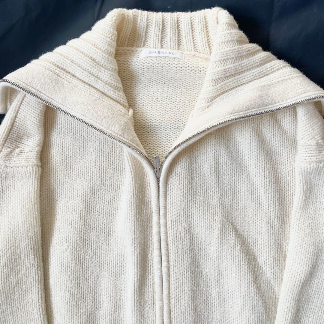 タグ付 ギャルリーヴィー ファインウール ジップアップ カーディガン 2021✨