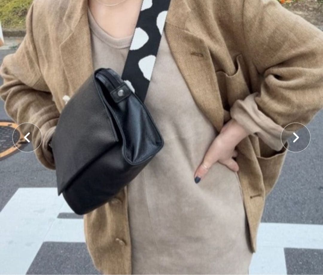 値下げearPAPILLONNER(イア パピヨネ)ワイドテープショルダーバッグ