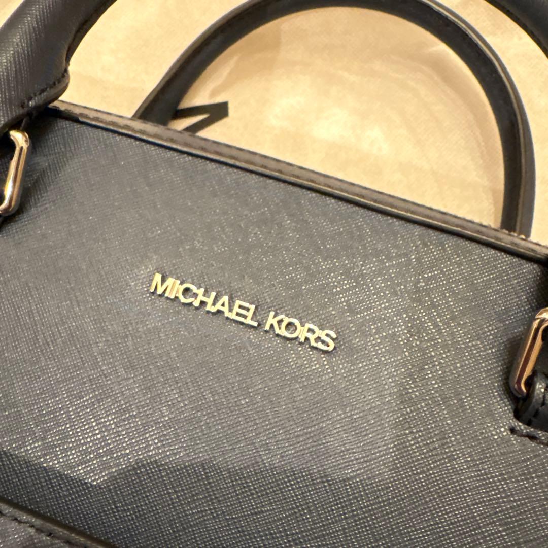 【新品、未使用】MICHAEL KORS 濃紺ブルー系　ビジネスバッグ