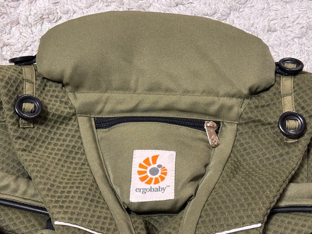 【美品】ergobaby OMNI Breeze 抱っこ紐 オリーブグリーン