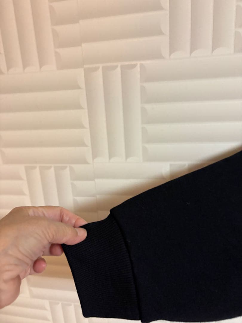 新品/alo ヨガ:ブラック ハーフジップ スウェット Lサイズ(男女兼用)