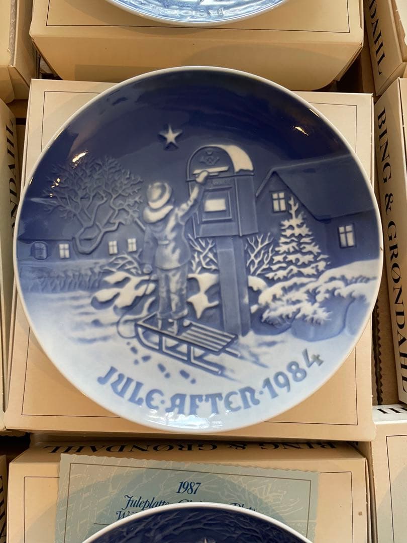 Bing & Grøndahl クリスマスプレート 1980年代 10枚セット