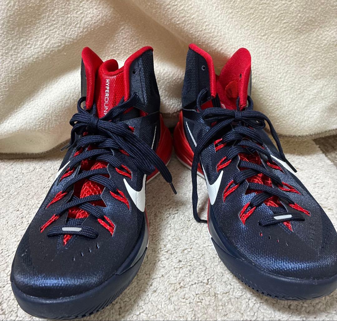 Nike Hyperdunk 26.5cm バスケットシューズ ネイビー/レッド