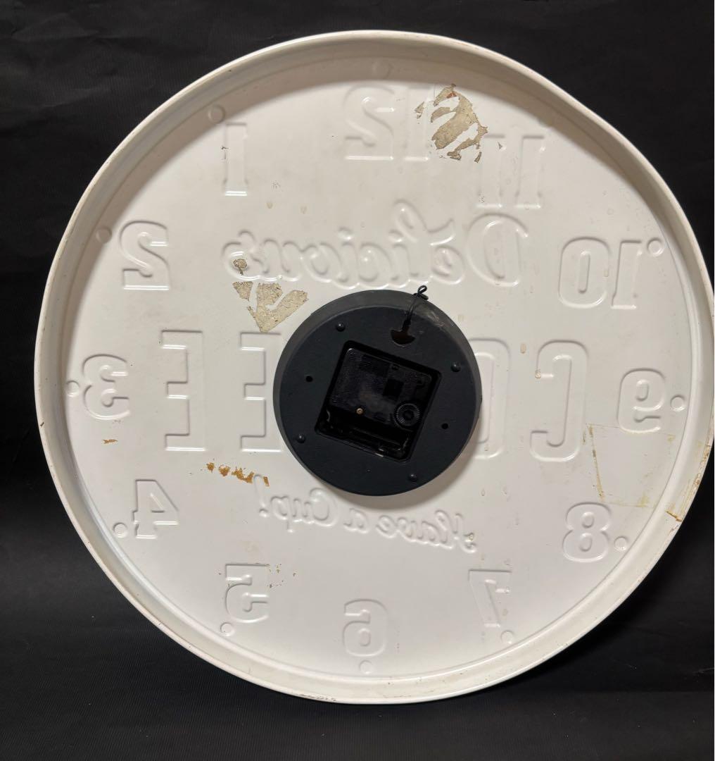 ヴィンテージ レトロ 掛け時計 39.5cm 訳あり インテリア COFFEE