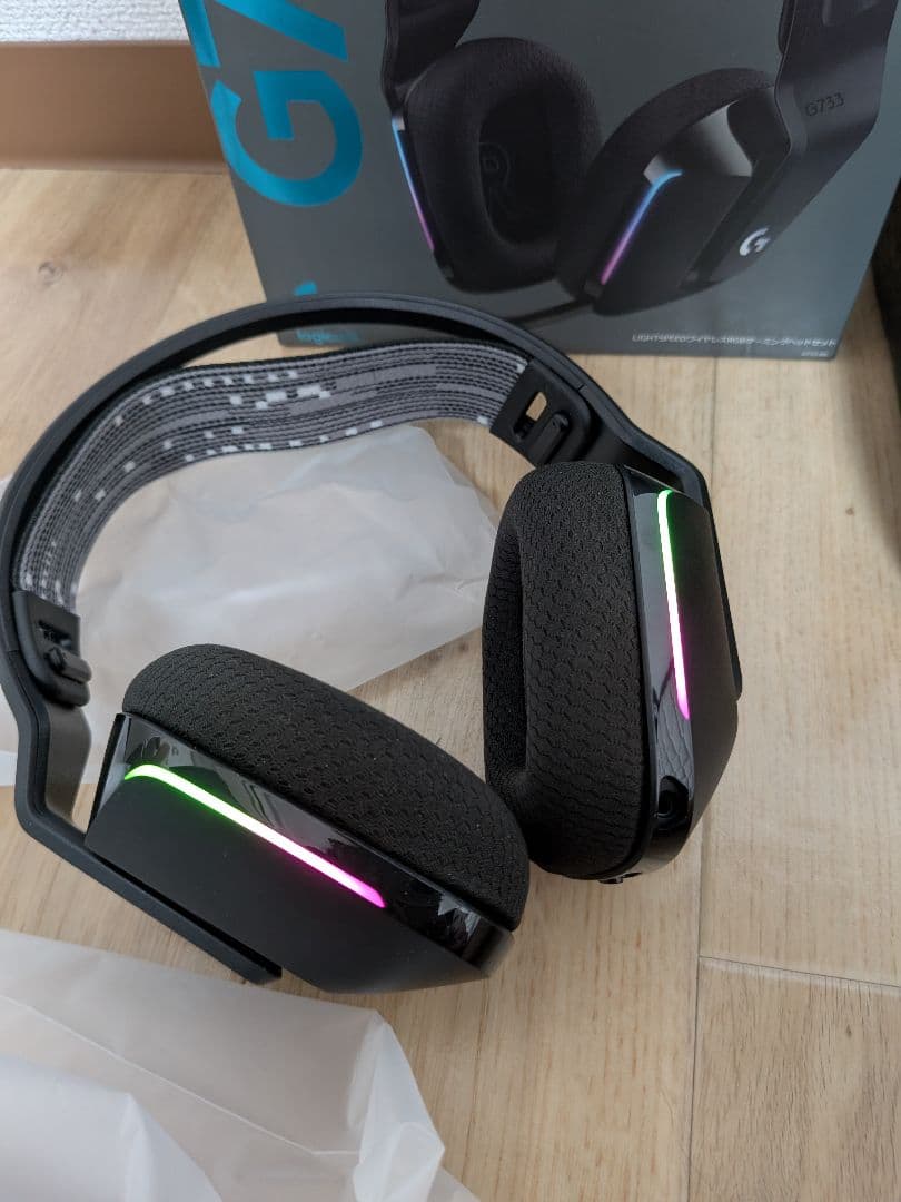 (美品) Logicool G733 ゲーミングヘッドセット