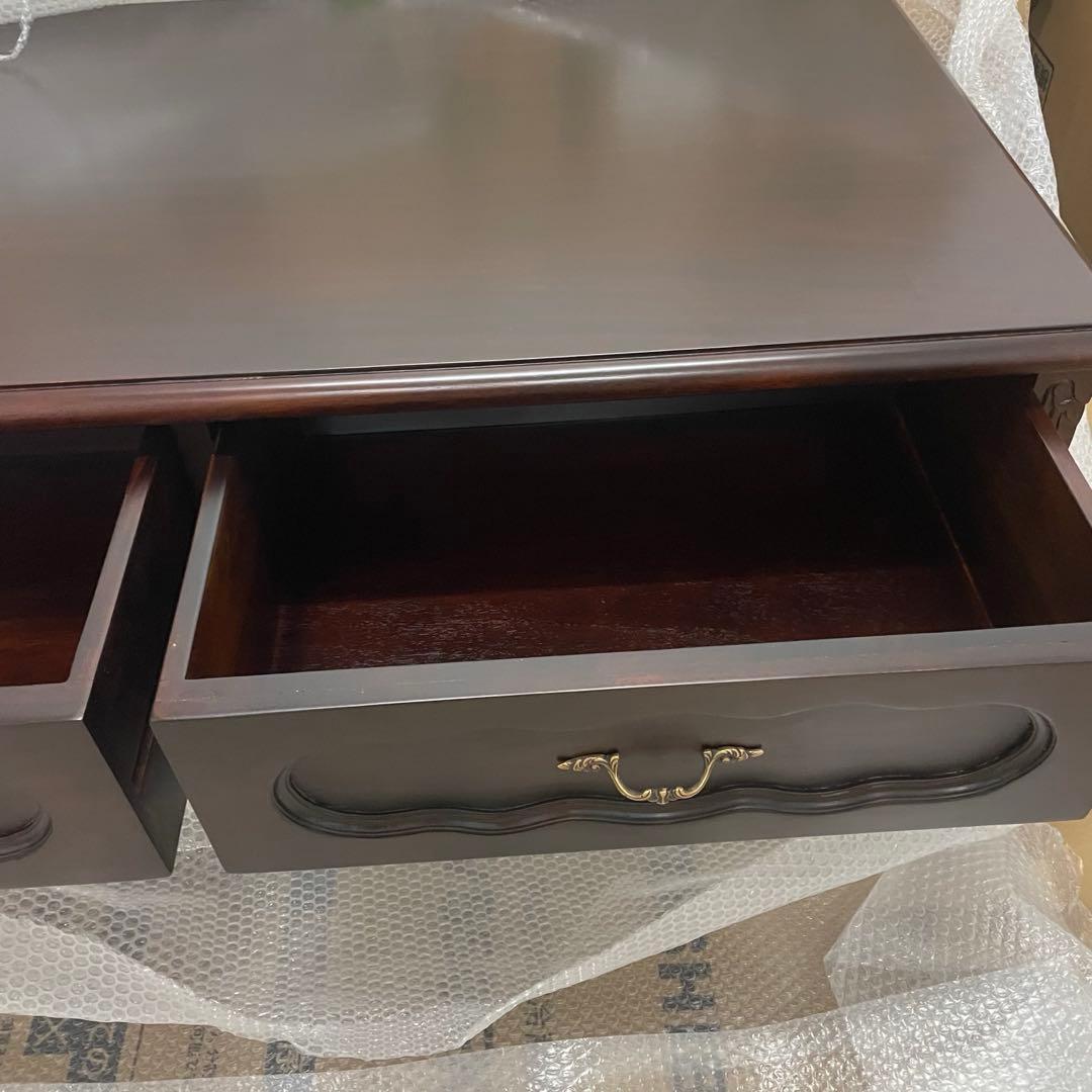 新品❗️マホガニー ジョージアン リビング ローテーブル 猫足 ロカイユ