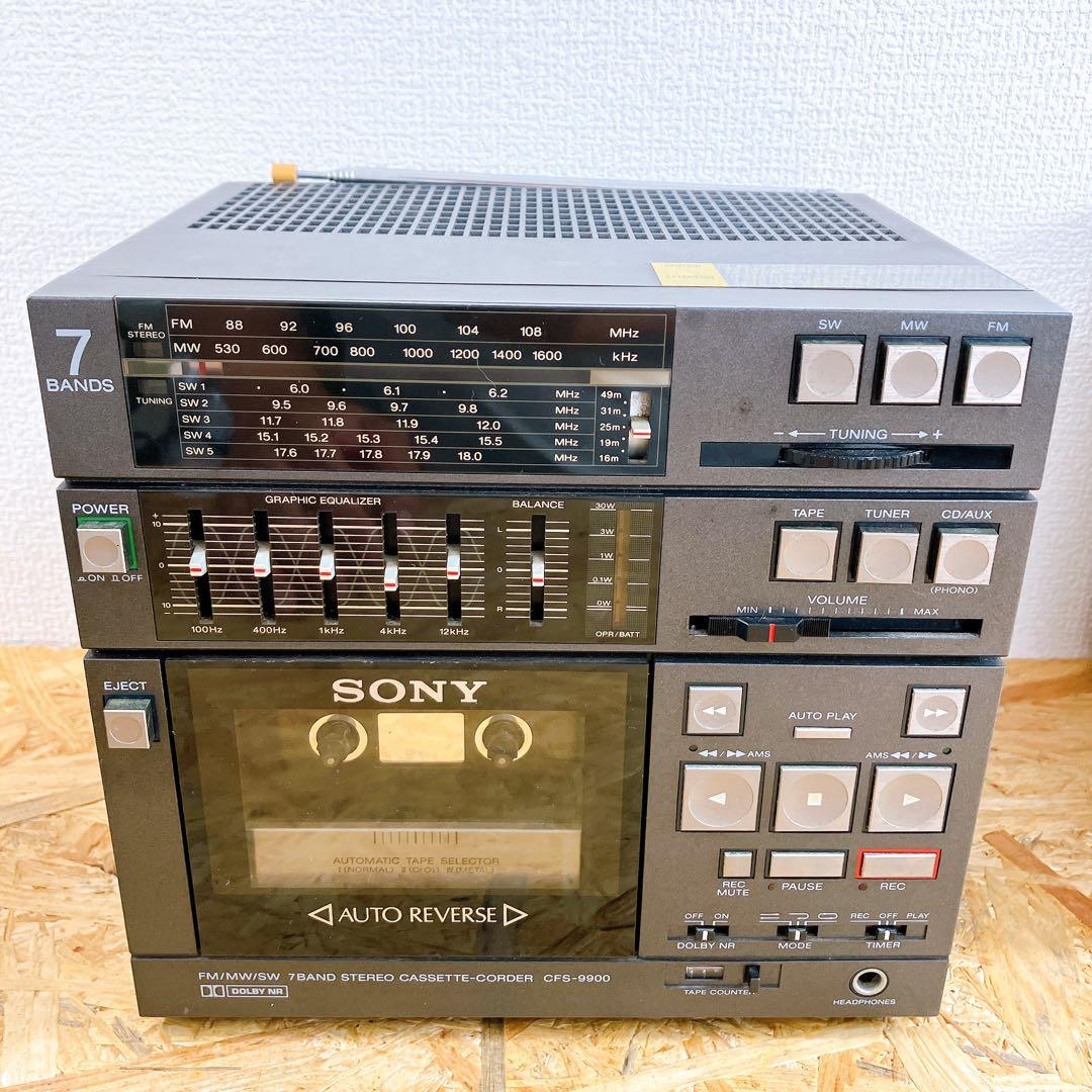 ジャンク品 SONY ソニー ステレオカセットレコーダー CFS-9900