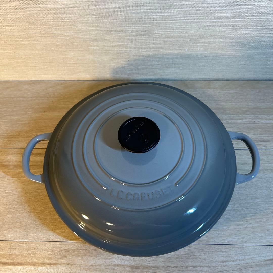 ルクルーゼ　ビュッフェ・キャセロール　26cm ミストグレー　グレー　両手鍋