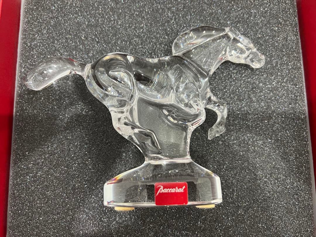 Baccarat クリスタルガラス 馬の彫刻 専用ボックス付き