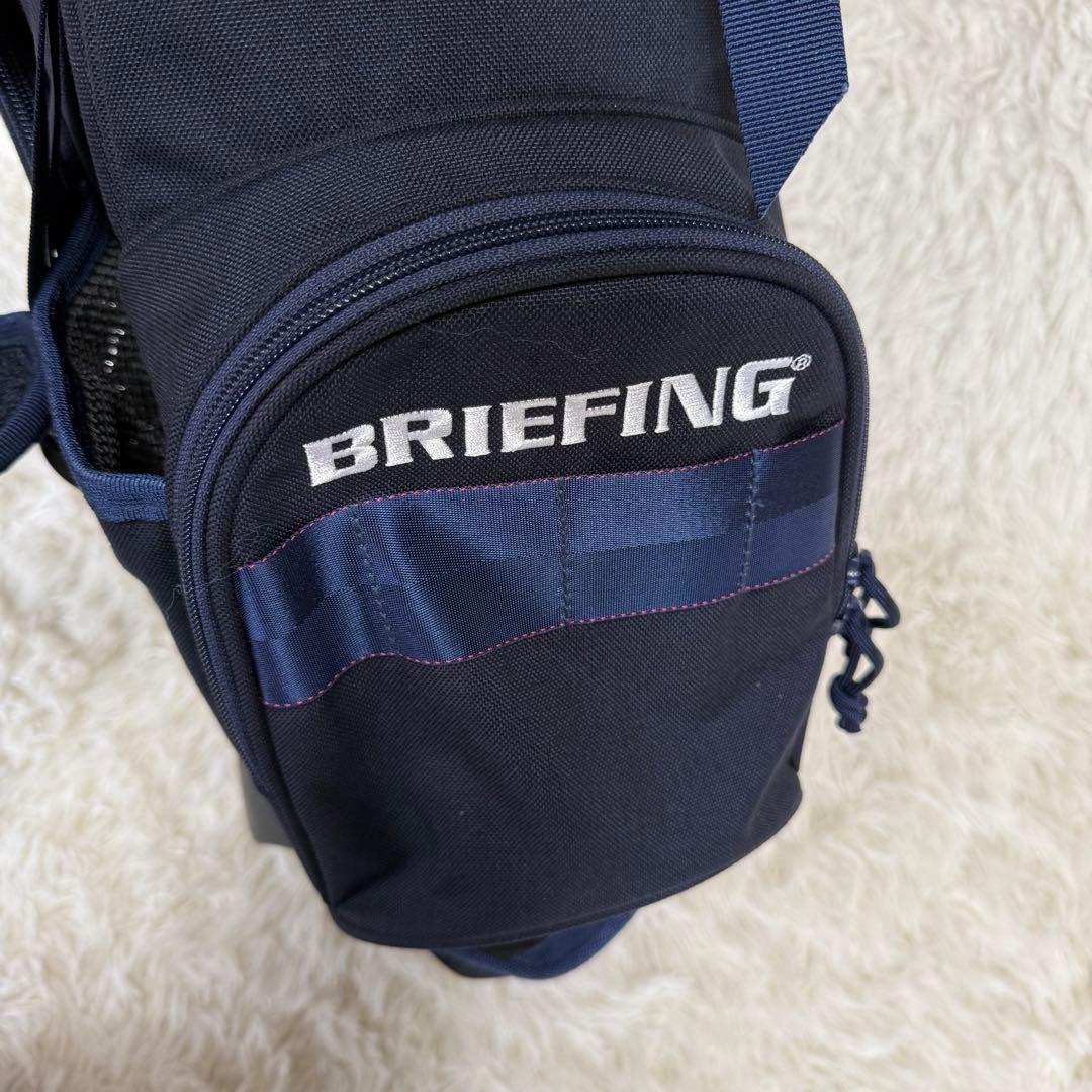 【ブリーフィングゴルフ】極美品 キャディバッグ CR-4 ♯02 ネイビー