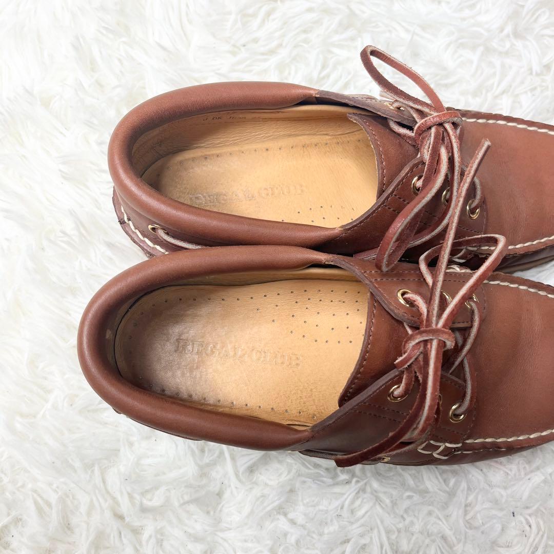 【極美品】 REGAL リーガル 3EYE デッキシューズ JE38 25cm