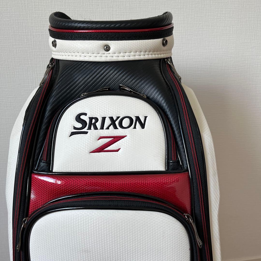 Srixon Z ゴルフキャディバッグ ホワイト/ブラック/レッド　ツアーモデル
