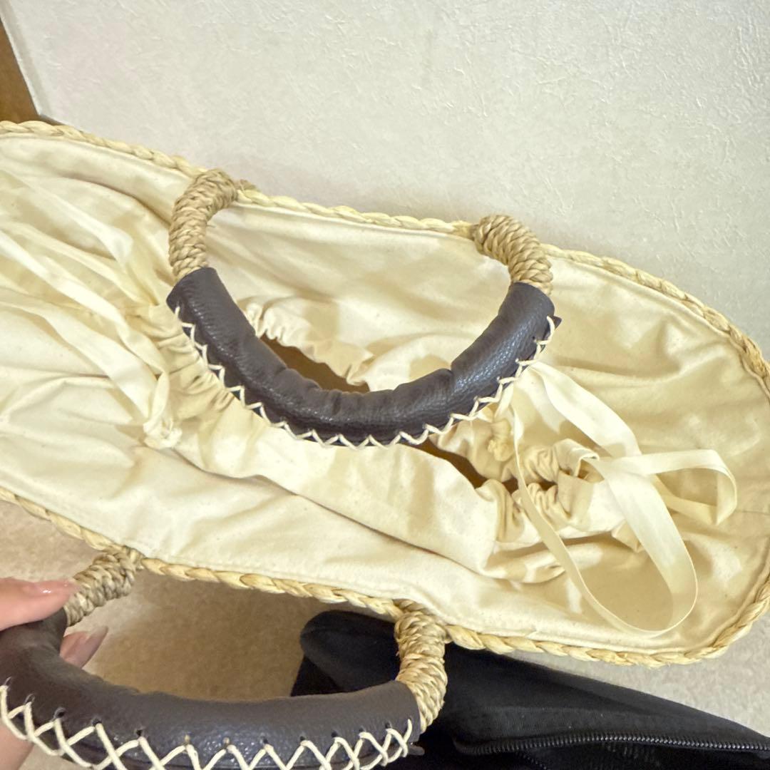 dean&deluca 保冷ポーチ付　かごバッグ　【美品】