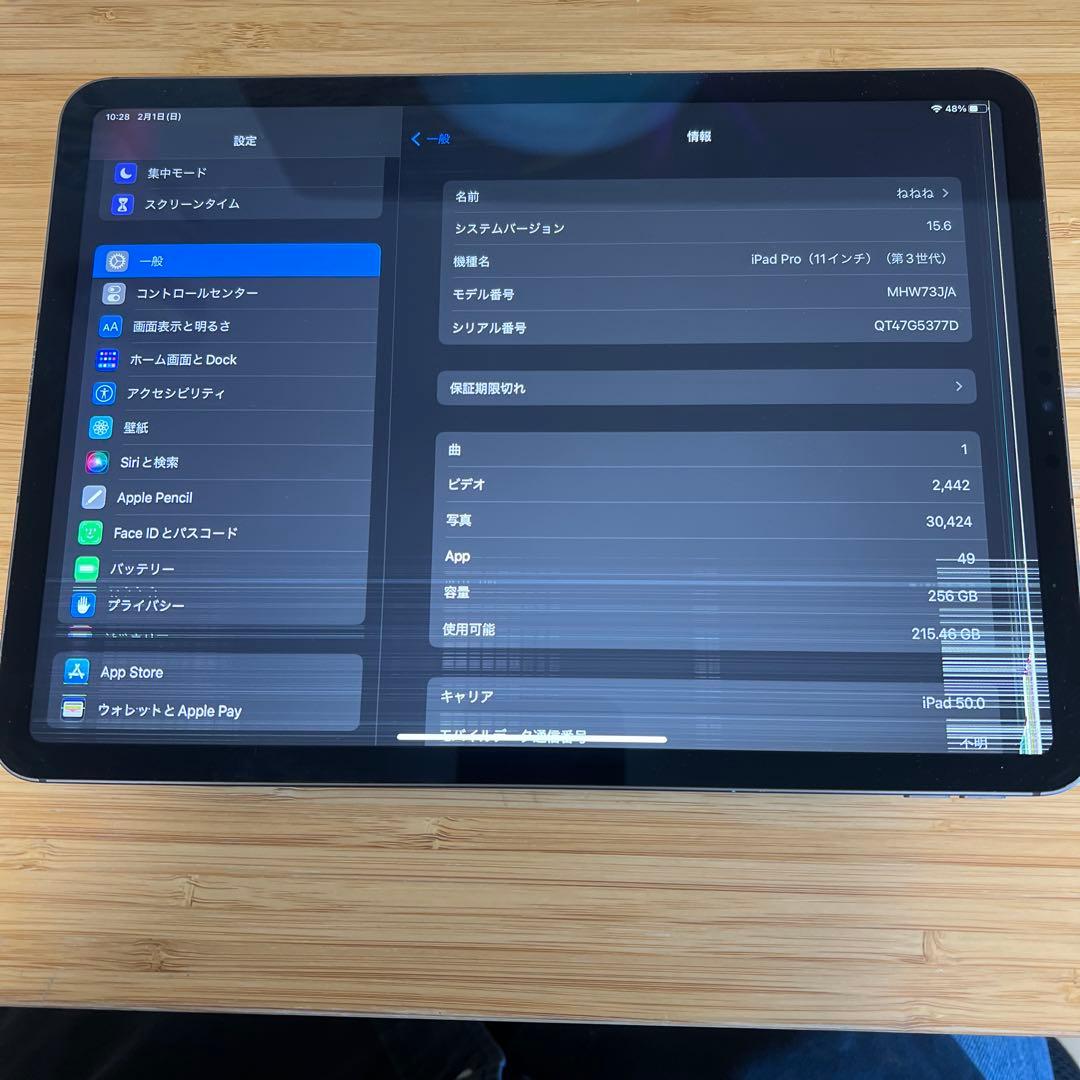 iPad pro11インチ第3世代ジャンク品