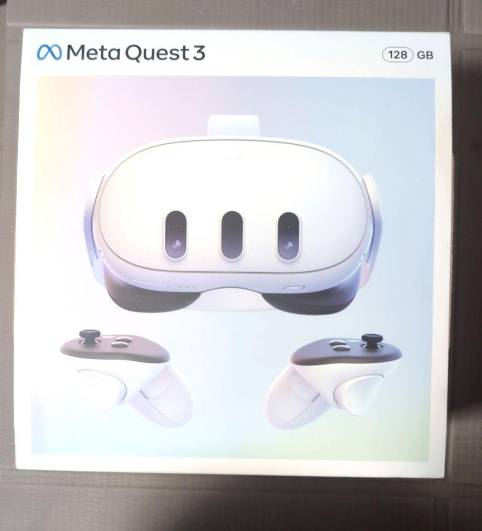 メタクエスト3 128gb 箱付き、アクセサリ付き