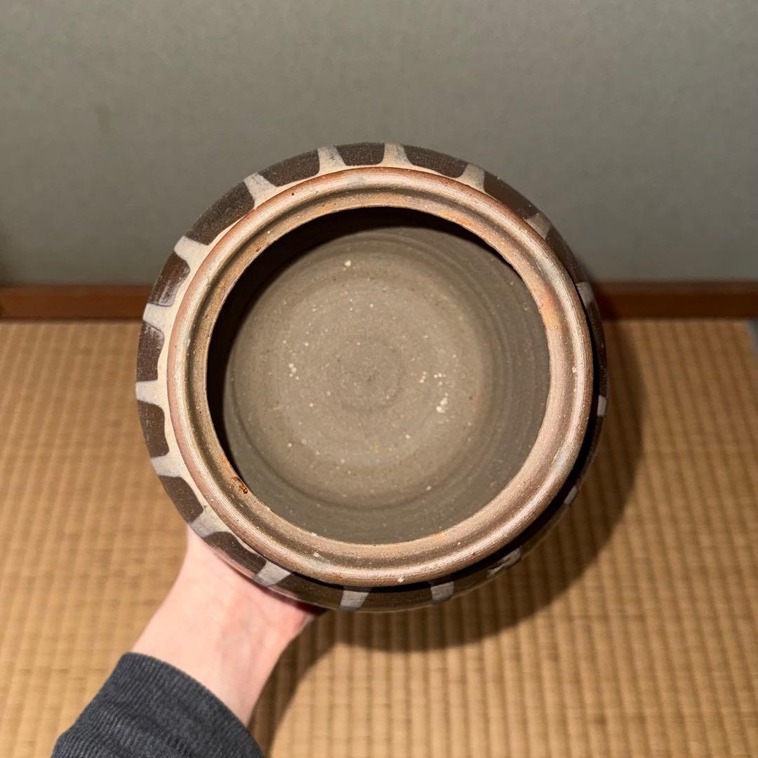 古丹波 丹波 流釉小壷 江戸時代 明治時代 古美術 骨董 民藝 白丹波 古備前