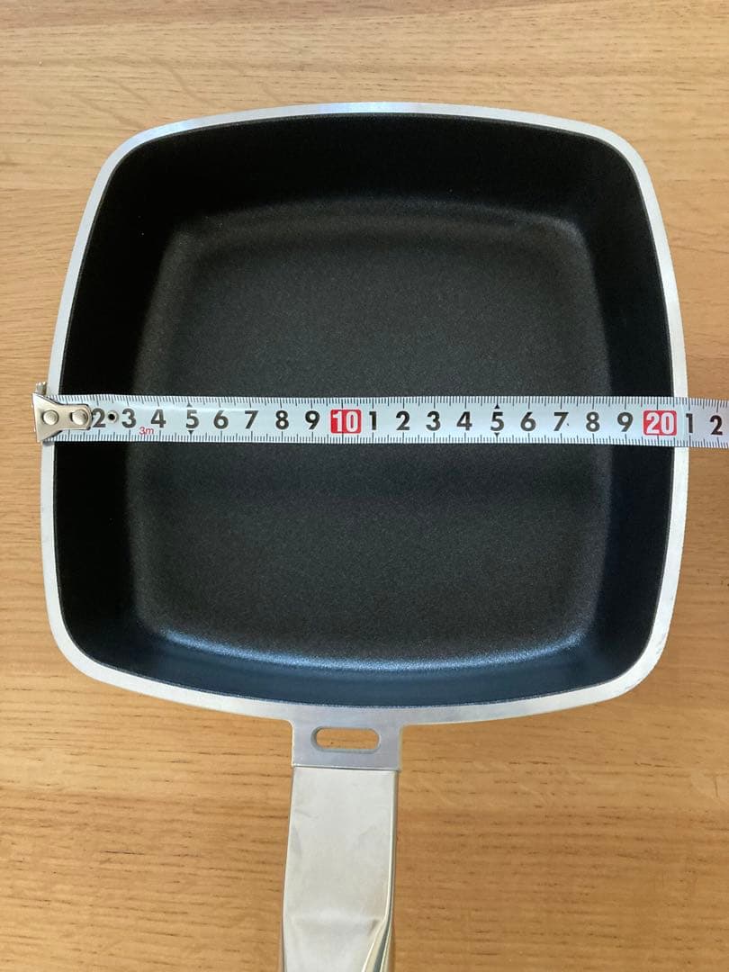 廃盤・希少　アサヒ軽金属 ローストパンS 21cm IH対応　適温計付き