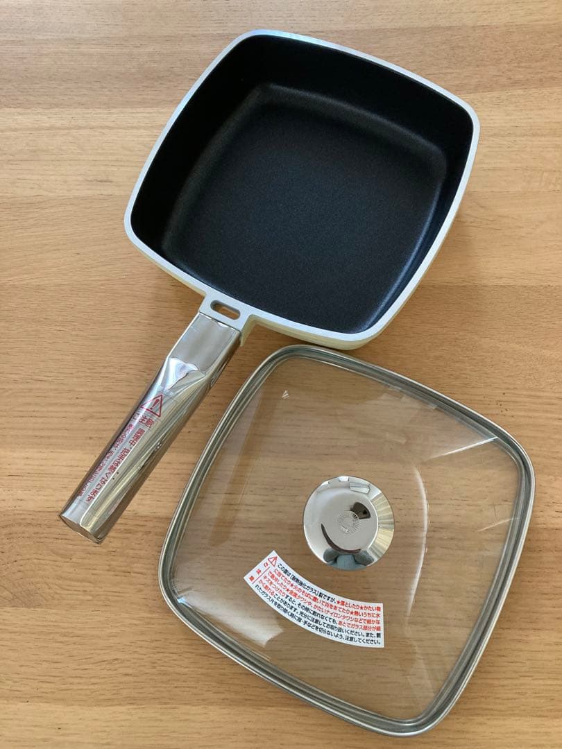 廃盤・希少　アサヒ軽金属 ローストパンS 21cm IH対応　適温計付き