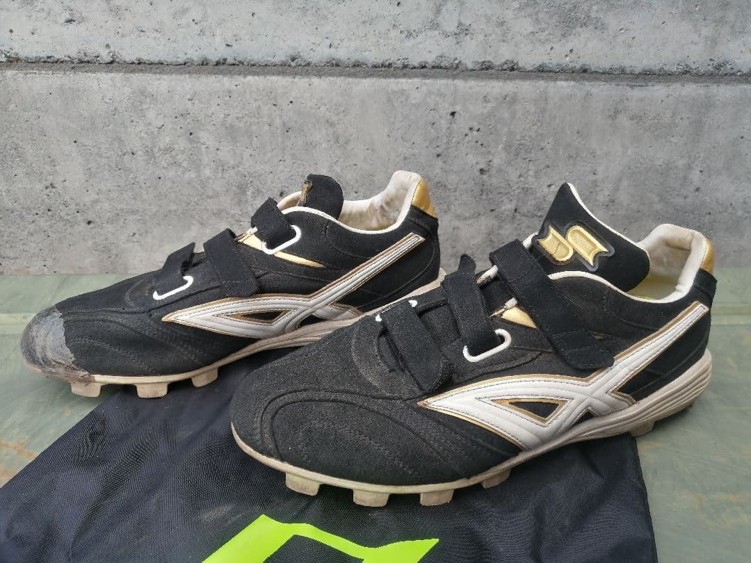 SSK プロエッジ スパイク ブロックソール 菊池モデル スウェード 黒/金