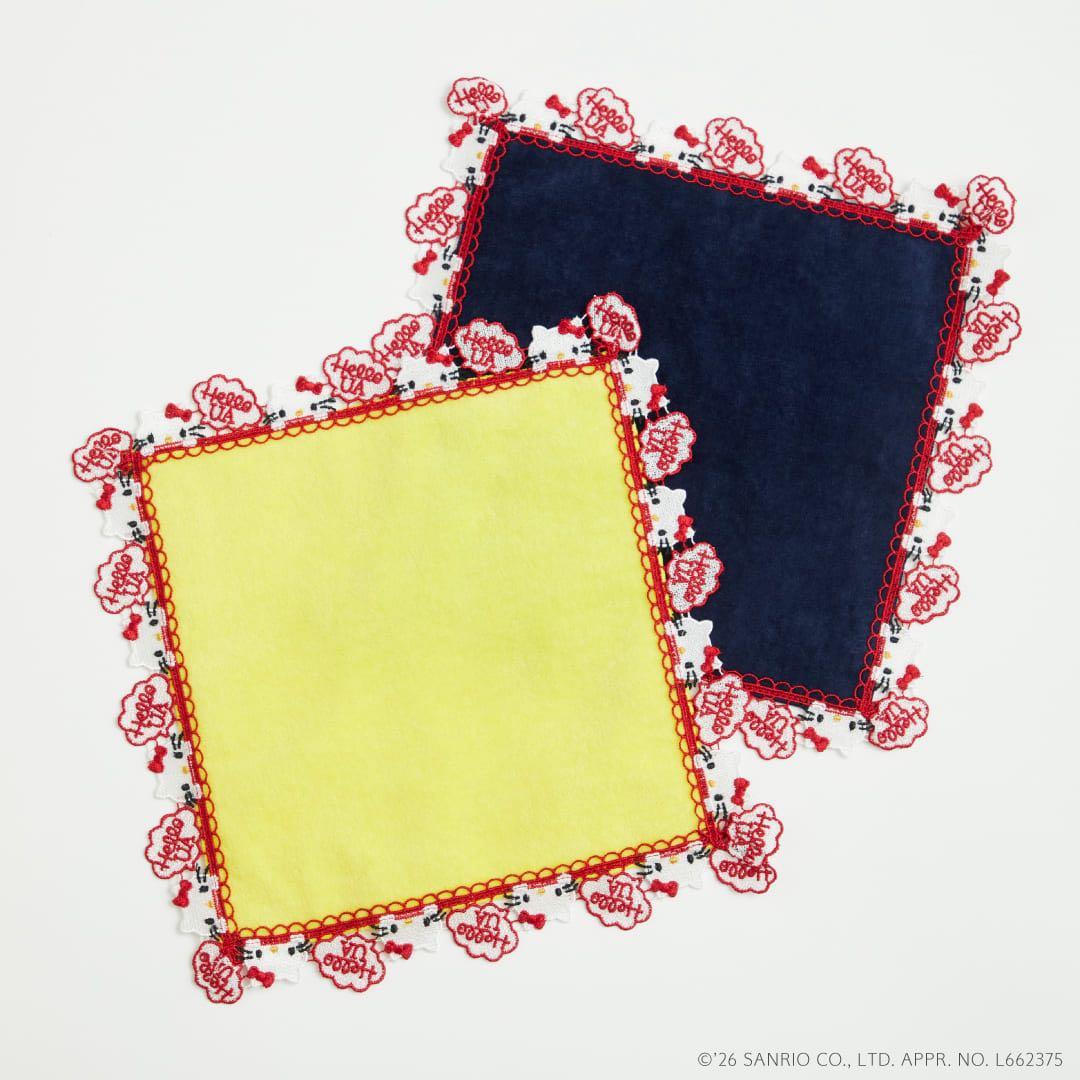 匿名配送　キティ× 近沢レース× ユナイテッドアローズ　　ハンカチ　2枚セット