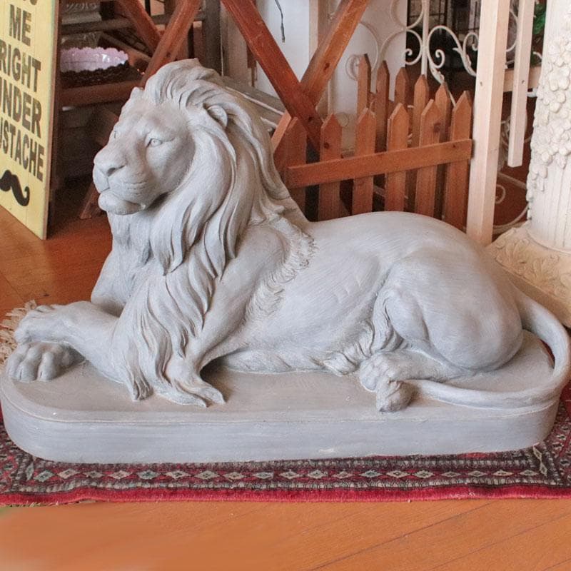 ライオン 彫刻オブジェ クラシックインテリア 143-160