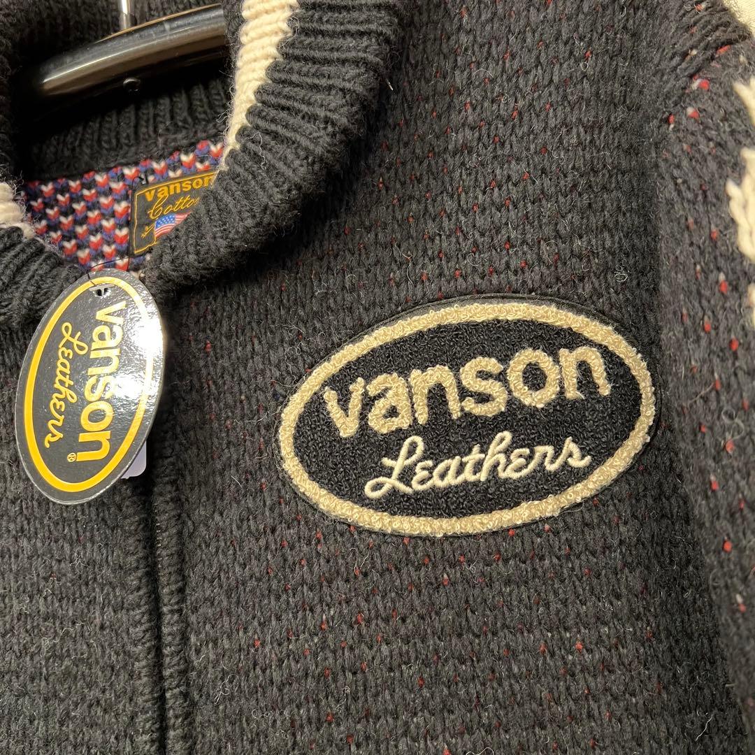 新品 VANSON バンソン カウチンニット(XL)