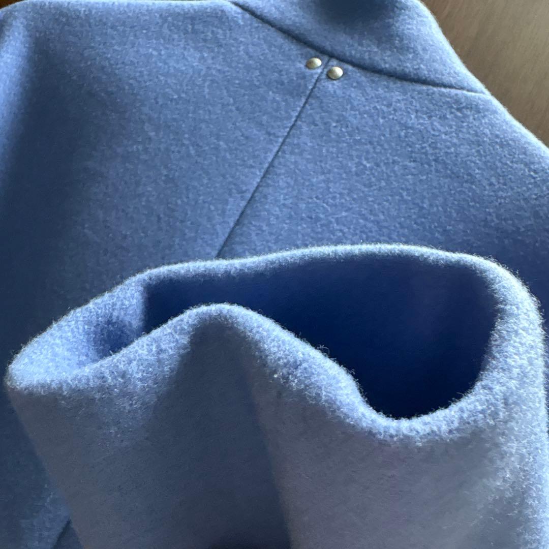 極美品！ヤマダヤ　Age+ ブルー コクーンコート