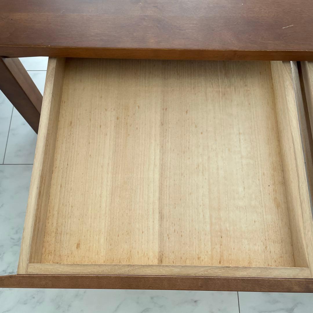 ☆送料込・たのメル便☆無印　ブラウン木製　ローテーブル　シンプル