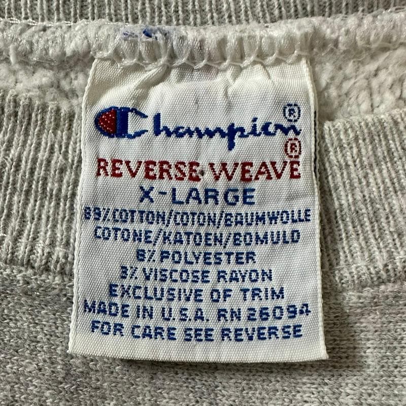 s*z様 90sChampionリバースウィーブ カレッジスウェットシャツ XL