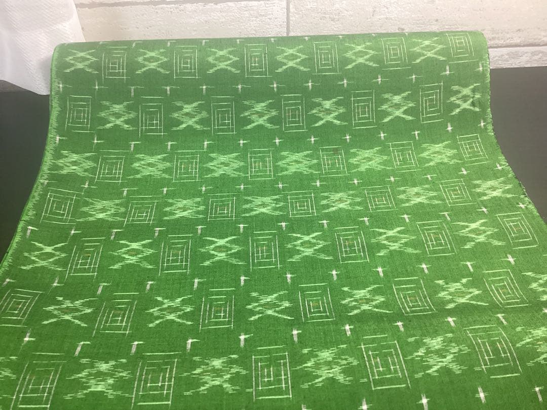 着物 反物 久留米かすり シルケット 立花 民芸織 綿100% 未使用品 960