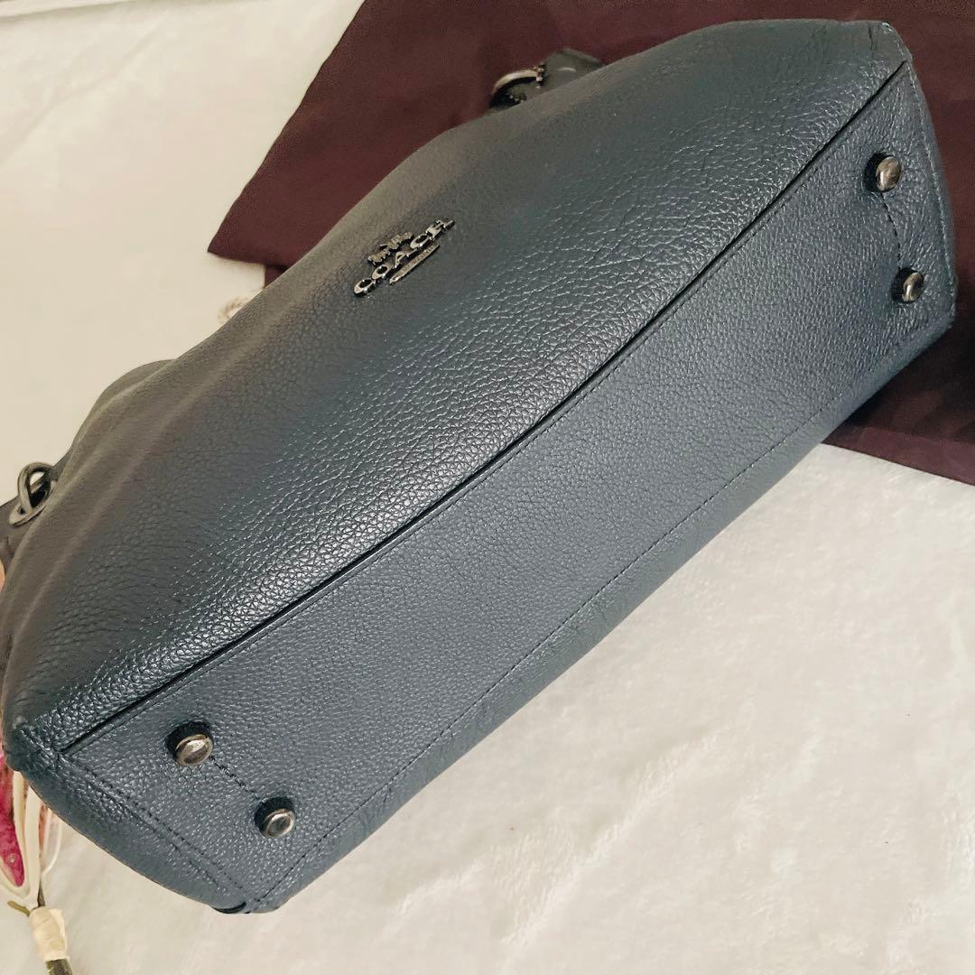 COACH クラークソン ホーボー 紺 24947 2way ショルダーバッグ