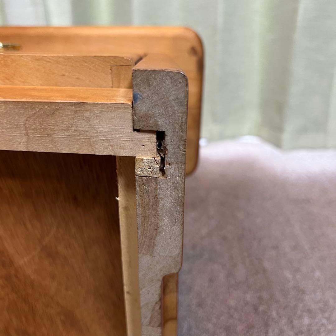 踏み台 引き出し付き 木製 スツール 収納 アンティーク