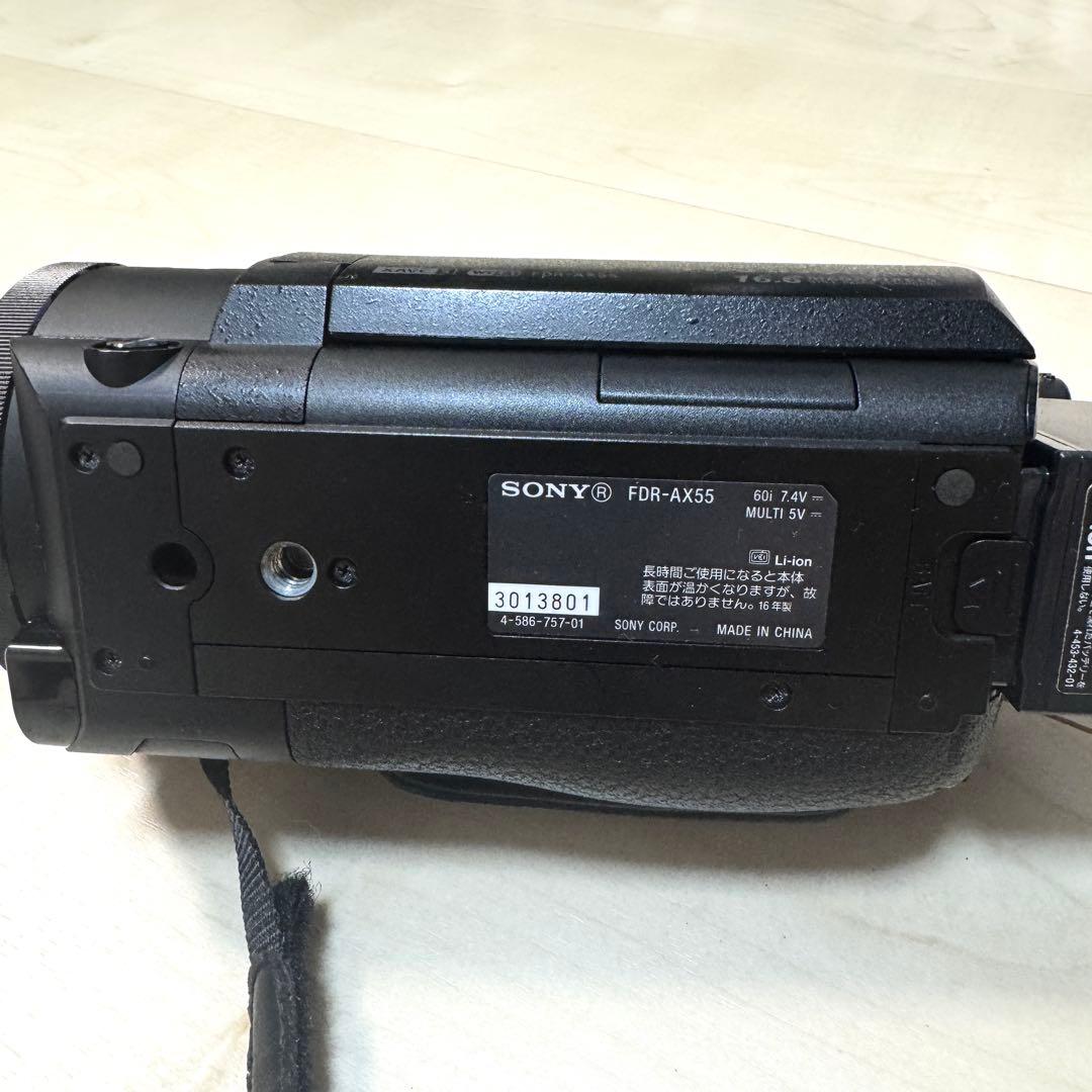 「値下げ」【美品】SONY FDR-AX55 4Kビデオカメラ ブラック