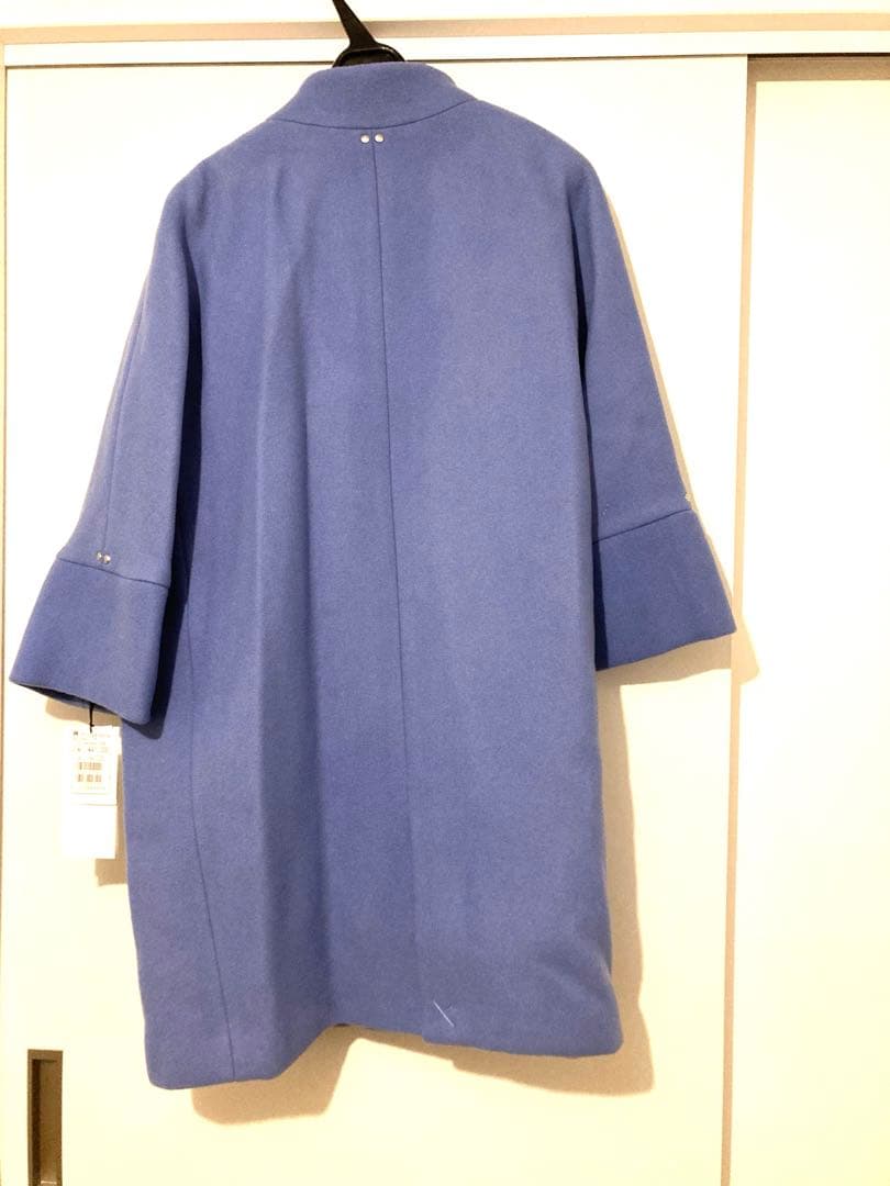 最終価格！新品未使用　ヤマダヤ　Aga + ダブルメルトンコクーンコート ブルー