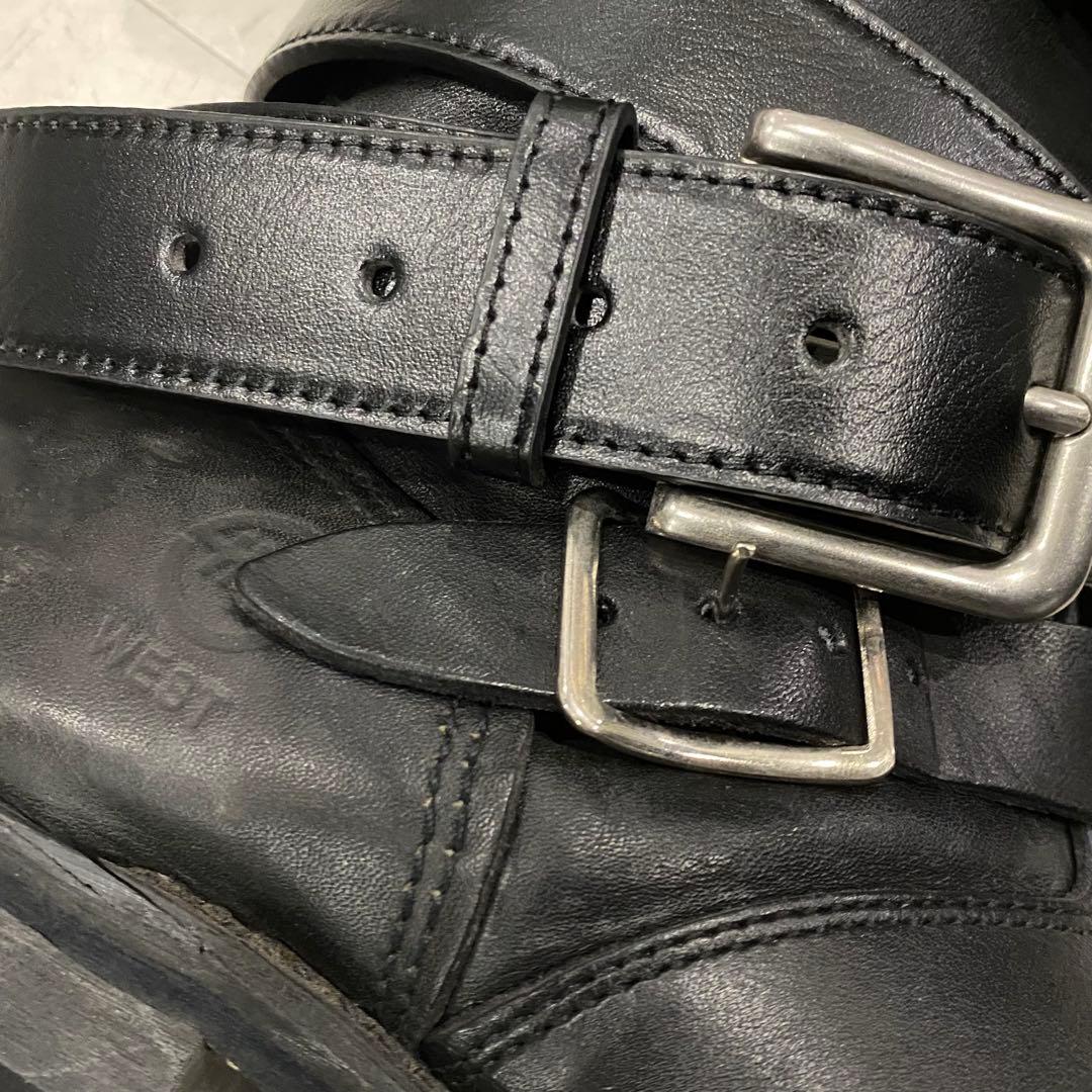 靴 DOUBLE H WEST BIKER BOOTS