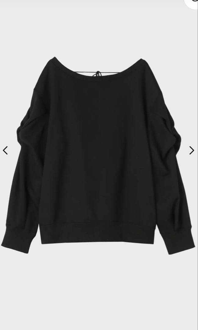 THE TOE Opern Off-shoulder Sweat ブラックM