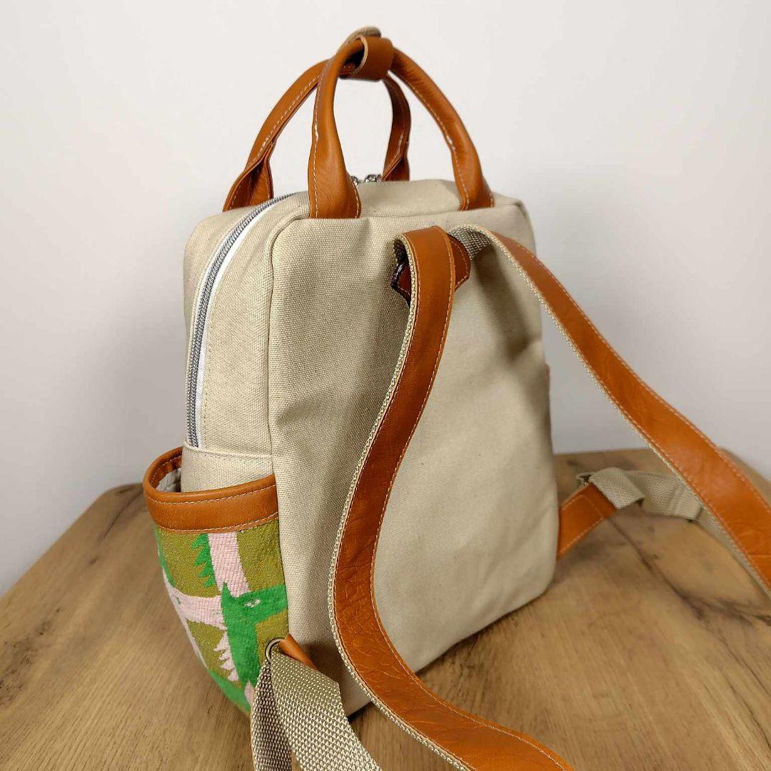 【専用】ミナペルホネン/サラブレッドマスタード/ボストン型トートリュック本革