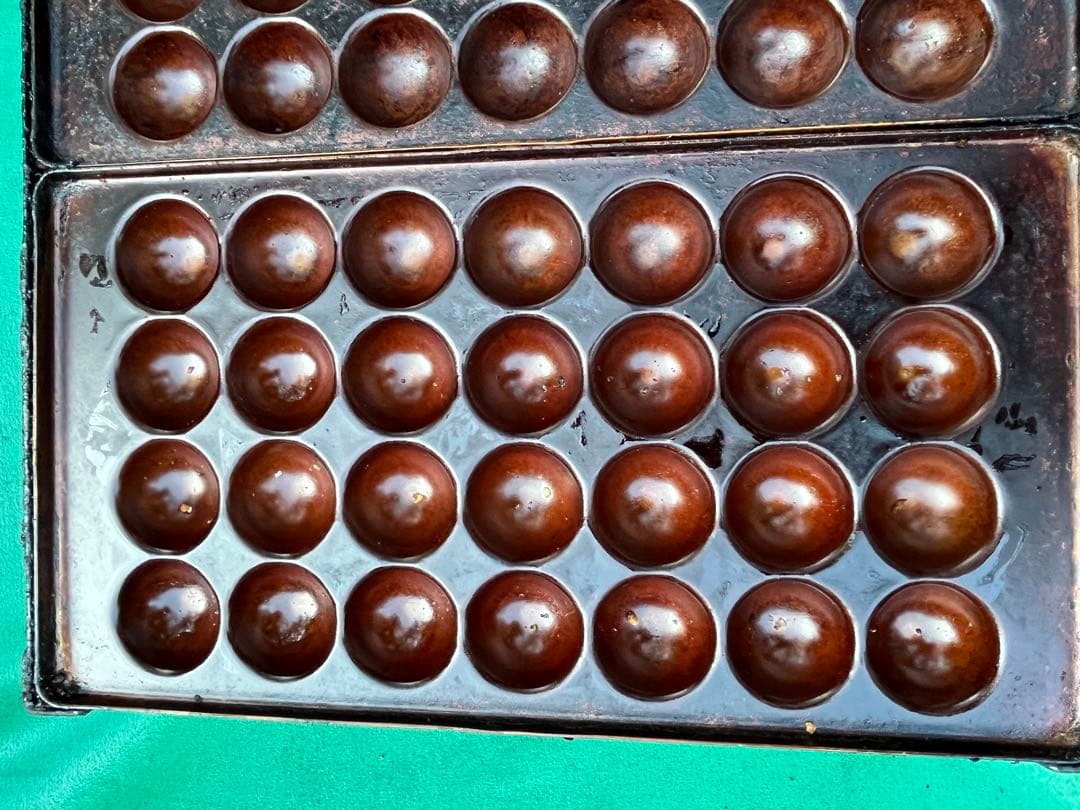 銅板　4枚 たこ焼き台 銅板 28穴×4 112穴