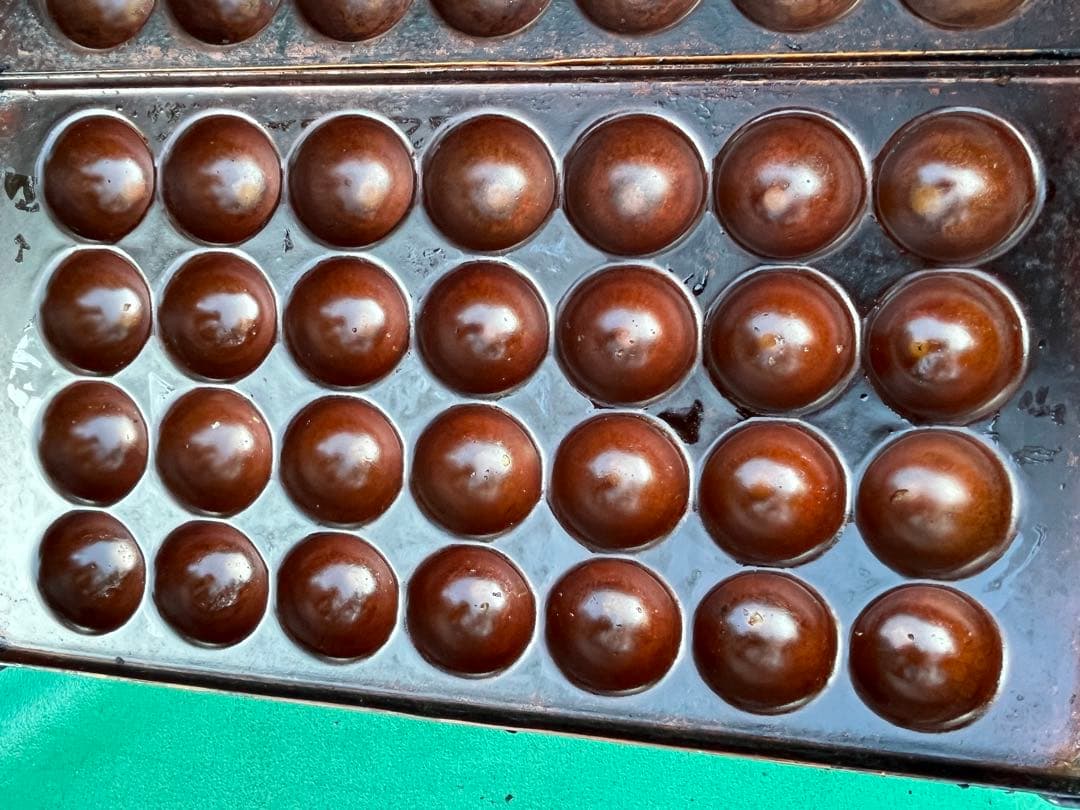 銅板　4枚 たこ焼き台 銅板 28穴×4 112穴