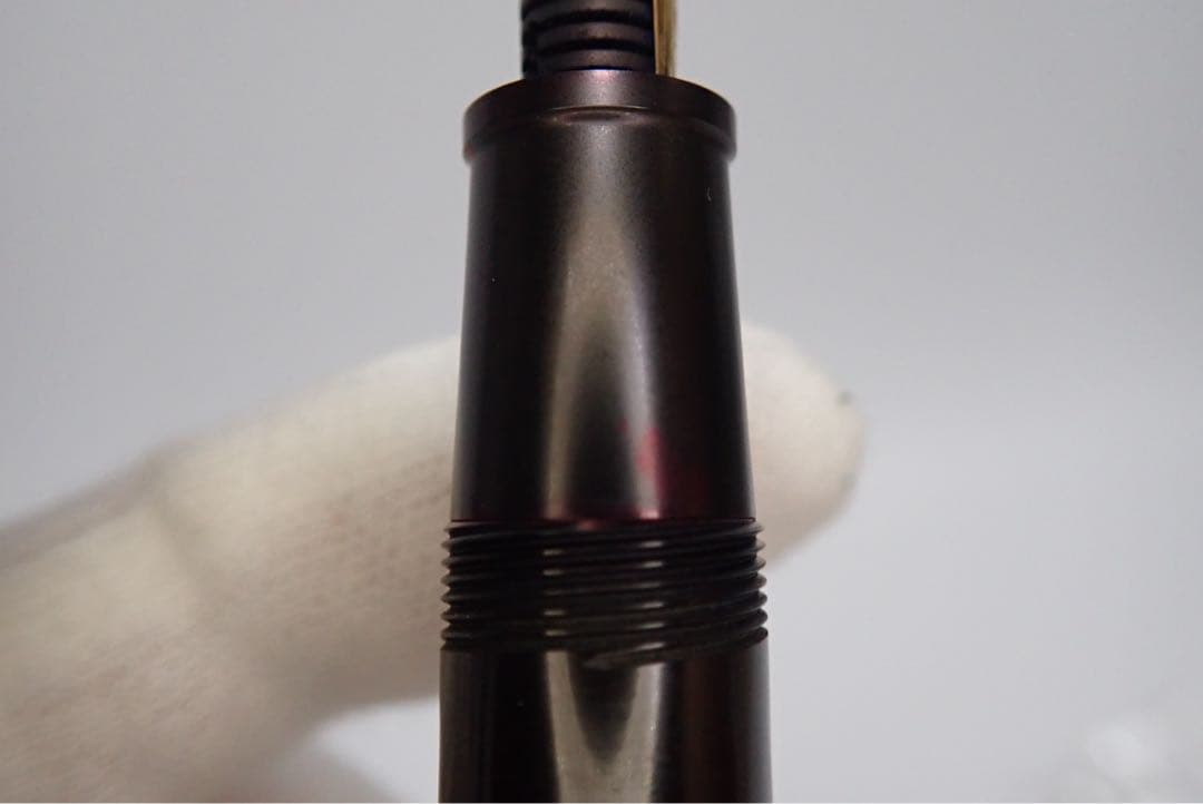 【廃番】masahiro万年筆 エボナイト パイロット 中字（M） インク止め式