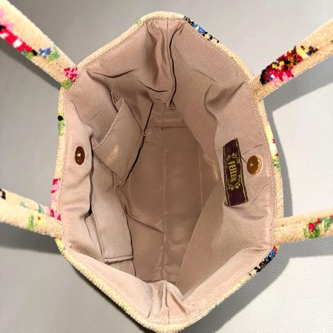 FEILER フェイラー　ハンドバッグ　ハイジ　茶色系　ベージュ系