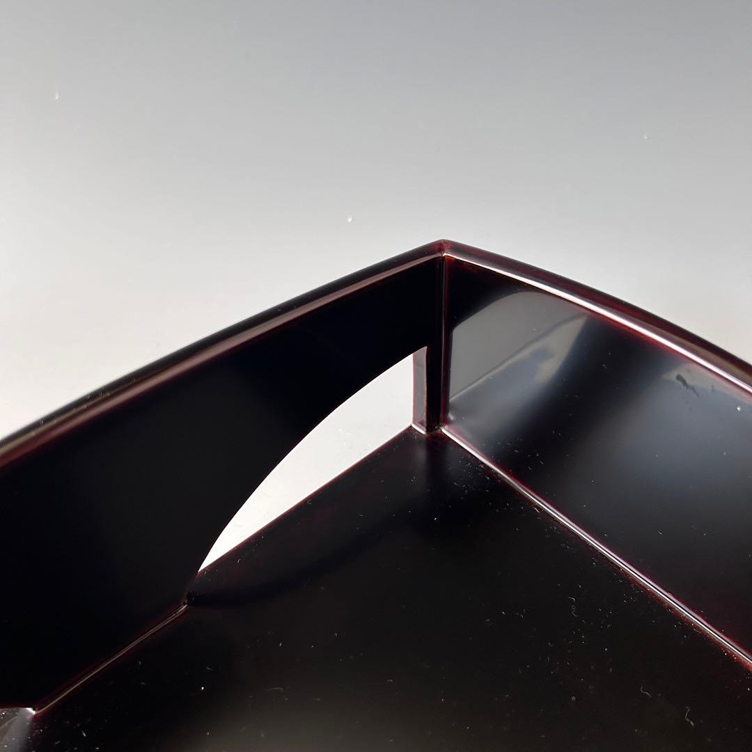 茶道具　輪島塗　而妙斎好写　独楽透し　煙草盆　橋田勝博　共箱　漆器　茶事　稽古