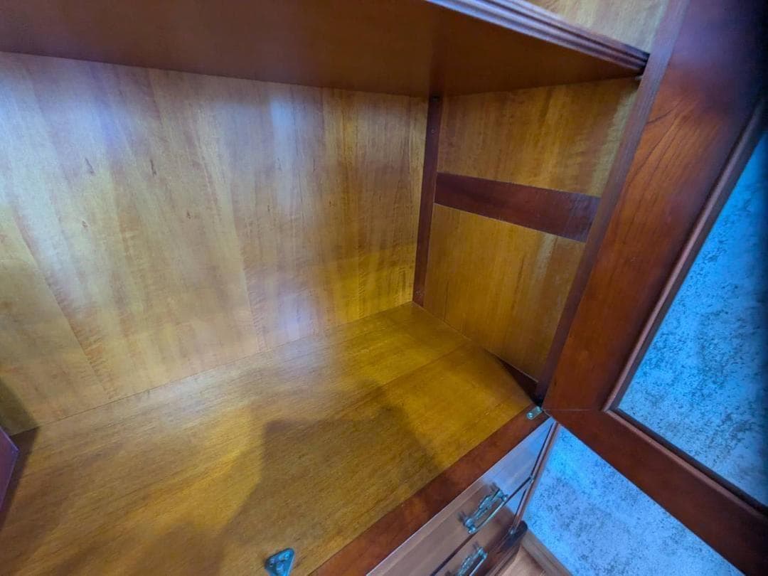 【高級】イギリス家具　アンティーク　食器棚　本棚　キャビネット