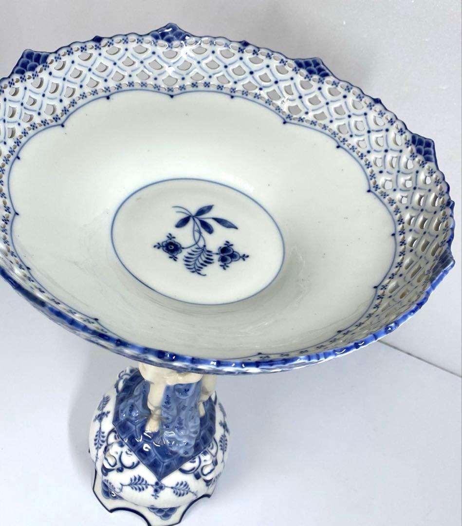 ロイヤルコペンハーゲン　フルレースコンポート　高さ39㎝ 東Y7-0123☆1F