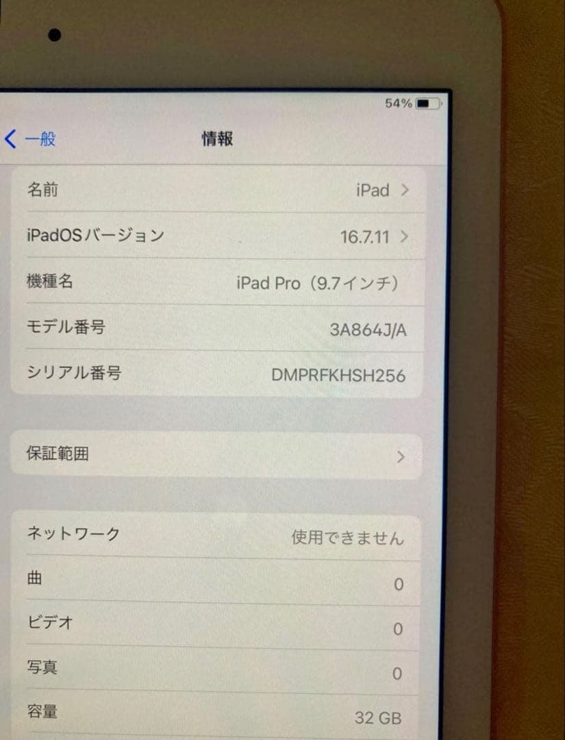 iPad Pro 9.7インチ 32GB A1674 本体+ケース付き